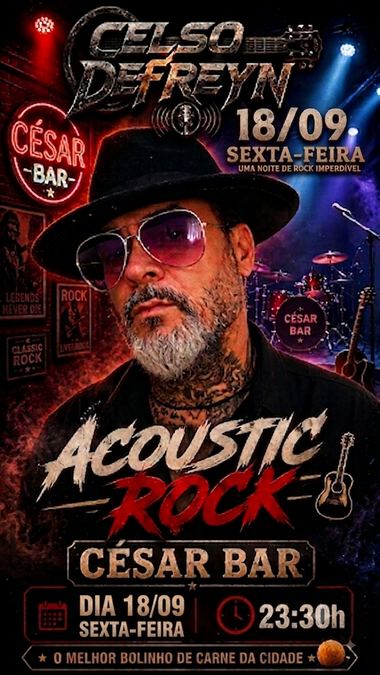 Próximo show — 18/09, César Bar