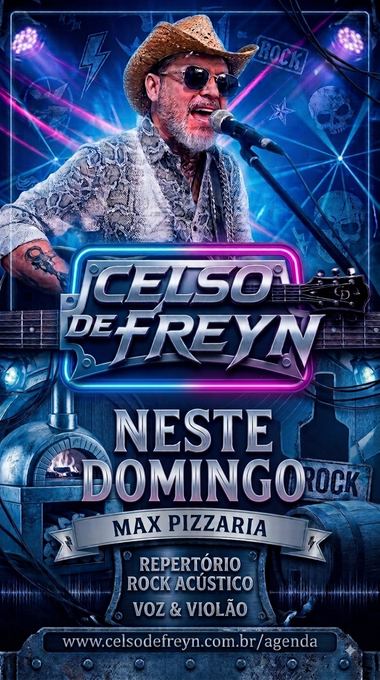 Show realizado — 16/08, Max Pizzaria