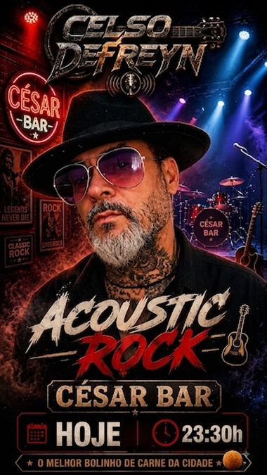 Flyer show — Acoustic Rock, César Bar
