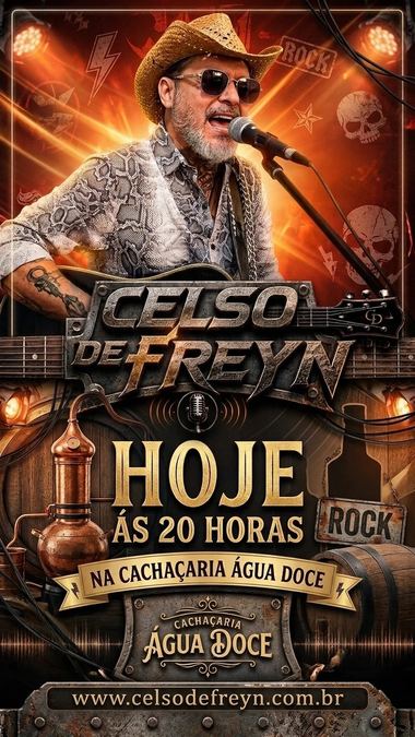 Flyer show — Cachaçaria Água Doce