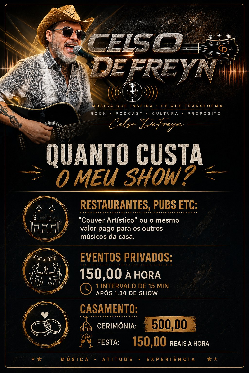 Tabela de valores — Celso de Freyn